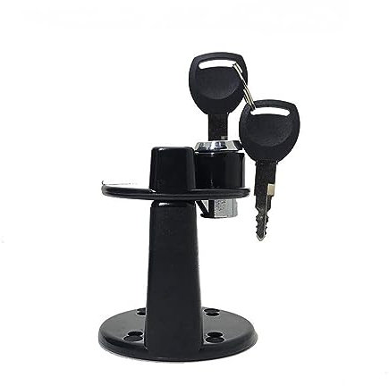 Motorrad 3L 5L Tragbare Kunststoffdosen Gas Kraftstofftank Notfall Backup SUV Motorrad Benzin Diesel Lagerung Gastank mit Schloss (Color : Bracket with Key)