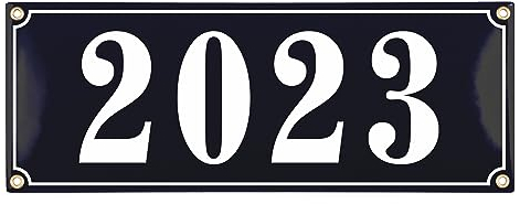 Hausnummer Hausnummernschild Emaille 15x40 cm, Emailschild, Hausschild, Individuell anpassbare Hausnummer, Vorbohrungen, Wetterfest, Türschild, Wunschtext, Keramik Emaille (Schwarz)