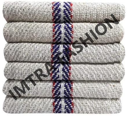 IMTRA FASHION Bodenreinigungstuch/Wischmopp aus reiner Baumwolle, für Küche und Zuhause, 20 Stück, Pocha Off White (71,1 x 71,1 cm)