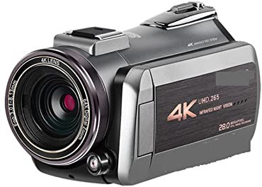 Caméscope numérique Vlog caméra caméscope 4K professionnel 64X Zoom numérique IR Vision nocturne for le tournage vidéo de blogueur Capturez chaque instant de manière éclatante(Standard)