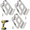 Gürtelclip 3 Pcs Edelstahl Gürtelhack Clip Silver Elektrowerkzeuge Ersatz-Gürtelclip-Hack,Gürtelclip-Hack Aus Edelstahl Compatible with XFD01 XFD07D DTD144 DTD144Z DHP48(With 3 Screws)