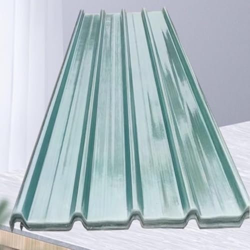 JFUTD Transparent Wellplatten,FRP-Tageslichtplatten,Wetterfest Wellbahn,Profilblech Trapezblech,Sonnenscheinplatte,für Carport-Gewächshaus,2mm dick, 10/12/14/16 Stück(16 Pcs,0.9x1.6m/35x63in)