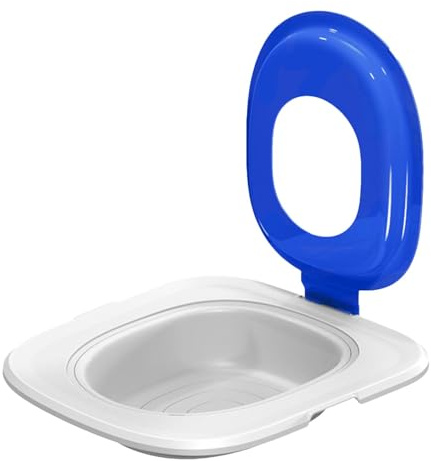 Toilettentrainer für Katzen – Trainingssystem im Katzentopf, Toilettensitz für Haustiere, rutschsicher | Trainingsset wiederverwendbar für Kätzchen, Toilettensitz