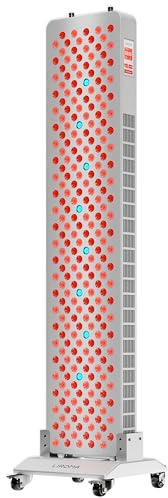 LIROMA® Rotlichttherapie RL240 – 8 Wellenlängen – Touchscreen – Infrarotlampe – LED Panel mit Standfuß