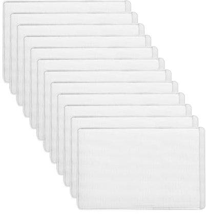 Ymxil 12Stk Transparent Kartenhülle Wasserdicht Kartenschutzhülle Ausweishülle Card Sleeves Scheckkartenhülle Kreditkartenhülle EC Karten Bankkarten Schutzhülle für Geldbörse (9x6.3mm)