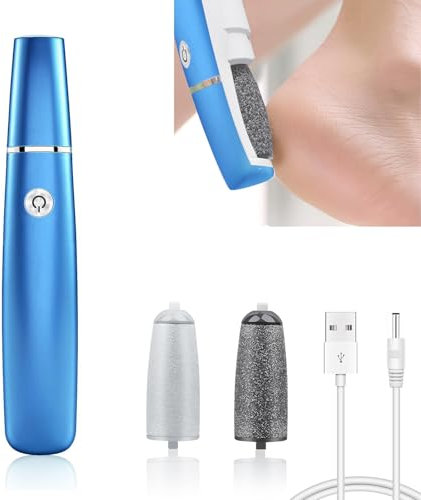 Elektrischer Hornhautentferner Profi Set mit 360°-Drehrolle & Wasserdichtem Design - Fußschaber für Harte Haut, Rissige Fersen und Hornhautentfernung