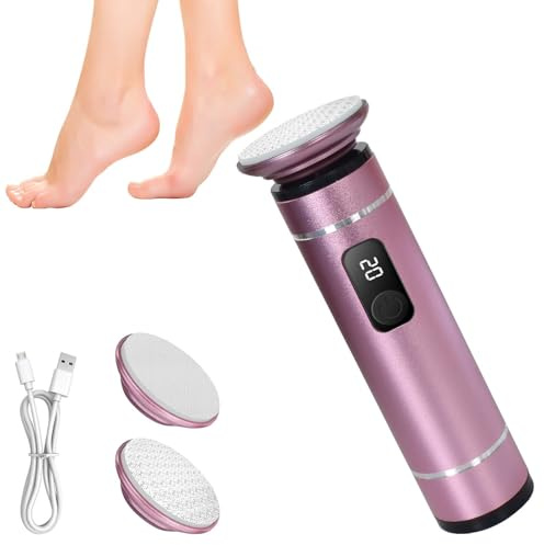 Pedicure Elettrico Professionale Calli Piedi Rimozione Velocità Regolabile, Calli Piedi Rimozione Lima Elettrica, Rimozione Calli Elettrica per Piedi, per talloni screpolati, calli, pelle morta