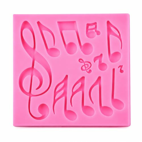 Nimomo Musik Noten Silikonform Backform, Musikliebhaber DIY Backen für Schokolade Fondant Torten Deko