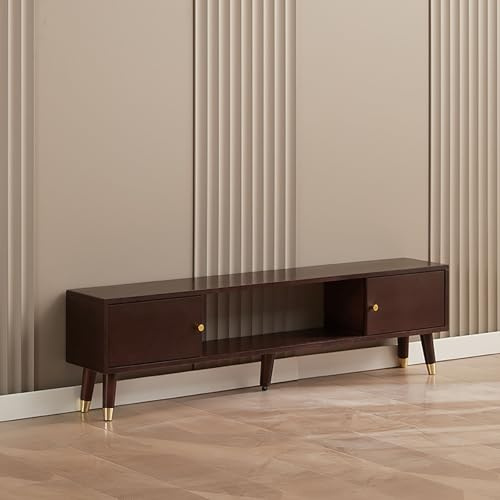 Meuble TV moderne avec porte coulissante, table console multimédia élégante avec grand espace de rangement, parfaite pour la décoration et l'organisation du salon.