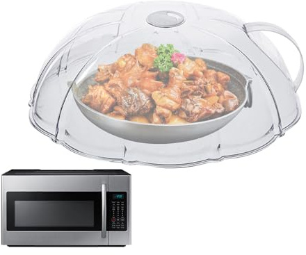 Couvercle Anti-projections Pour Micro-ondes, Couvercle De Chauffage Pour Four, Étanche Anti Projections pour Cuisson Vapeur et Réchauffage