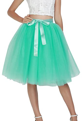 Pencil Skirt Black Knee-Length Long Tutu Adult Layered Short Prom Party Midi Skirt Medieval Women