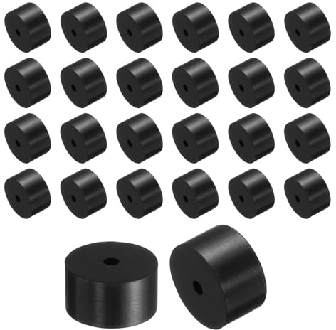 QUARKZMAN 60 Pz Distanziatore Rotondo Gomma, 11x2x6 mm (OD*ID*Spessore) Anello Rotondo Antivibrante Boccola In Gomma - Versatile per Edilizia, Automotive, Nautico e Elettrodomestici