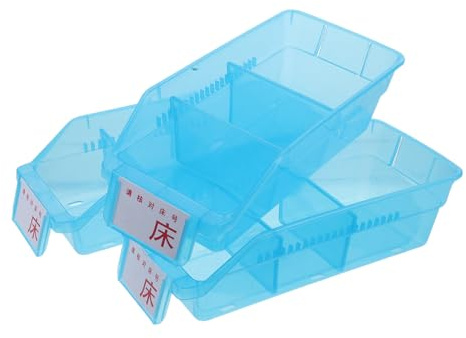 WEKAMOS 2pièces Boîte à Pharmacie Empilable à Ouverture Frontale Organisateur de Médicaments pour Maison Bacs de Rangement pour Pilules et Fournitures Médicales