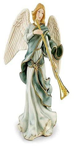 Lenox Little Town Of Bethlehem Ivory China Angel With Trumpet