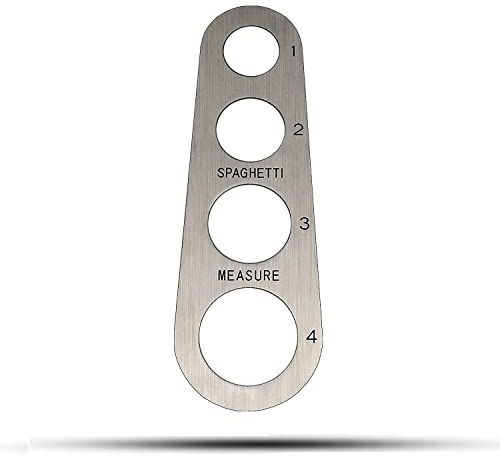 HOHTECH Medidor de Espaguetis de 4 Agujeros de Acero Inoxidable (Mide hasta Cuatro porciones para Adultos)