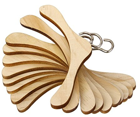 Rosenice Kleiderbügel für Puppen, Aufhängung aus Holz, 1/3-BJD-Puppen, 10 Stück