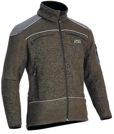 PSS Faserstrickjacke X-treme Arctic Grün meliert Größe 4XL