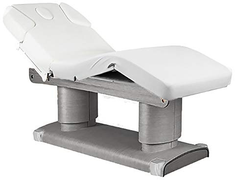 Medeo 023838H Elektrische Massageliege Grau/Weiß mit Heizung Wellnessliege