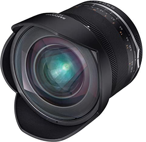 Samyang MF 14mm F2,8 MK2 für Nikon F AE – Weitwinkel Objektiv manueller Fokus für Vollformat und APS-C Festbrennweite Nikon F Mount, 2. Generation D7200, D750, D810, D500, D7500, D850, D780, D6
