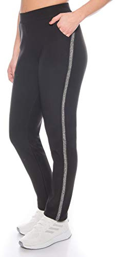 Kendindza Damen Thermo-Hose gefüttert mit Innen-Fleece Blickdicht & Taschen