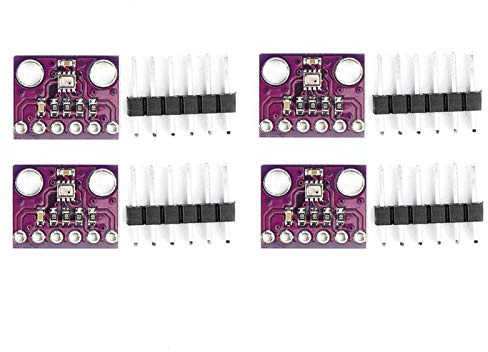4 Stück Atmosphärendrucksensor Temperatur Luftfeuchtigkeit Sensor GY & # 8209 BMP280 & # 8209 3.3 Synthetisch mit 4 Stück Stiftkopf
