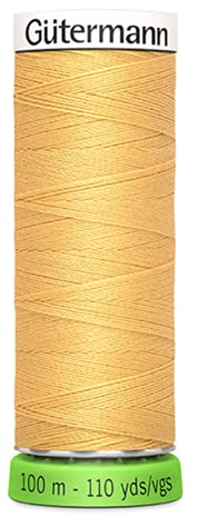 Gütermann G723860-415 Nähgarn, Polyester, 415 Gelb, 100 m, meter