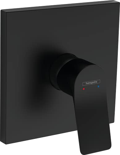 hansgrohe Wannenarmatur Vivenis, Unterputz Brausebatterie, Duscharmatur für 1 Funktion, Mattschwarz