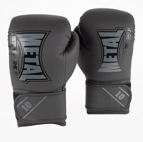METAL BOXE - STARTER träningshandskar svart/grå 10 oz