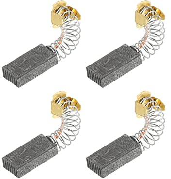 PATIKIL Carbone Brosses 20x10x5mm pour Électrique Moteurs Alimentation Outil Meuleuse Angulaire Table Scie Rechange Pièce Réparation, 4 Paquet
