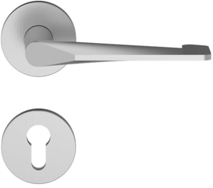 ECO-Schulte OKL MAGIS Rosetten-Wechselgarnitur K160 D830 L 8mm ER PZ Federrückstellung (90º Festanschlag); Türstärke 38-45 mm- 13,2x4,6x8,1cm