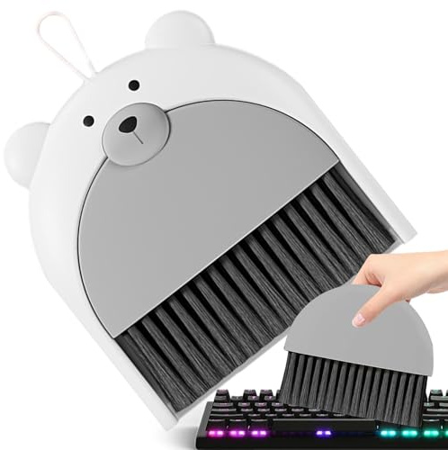 Mini-Besen- und Kehrschaufel-Set,Mini-Kehrschaufel- und Kehrbesen-Set - Kleines Handbesen- und Kehrschaufel-Set,Mini-Desktop-Reinigungsbürste, Tastaturbürste, Cartoon-Besen, Kehrschaufel-Set für die S