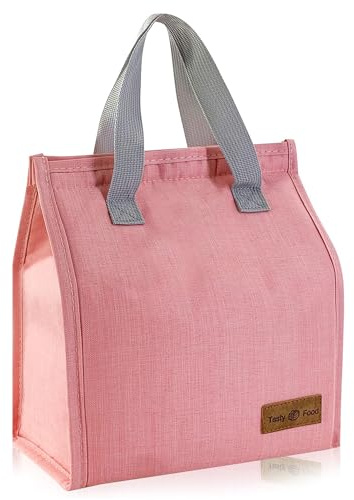 Lonchera aislada para mujeres y hombres, reutilizable, a prueba de fugas, bolsa de almuerzo para conservación del calor y el frío, contenedor para mujeres, adultos, trabajo, señoras, hombres, escuela,