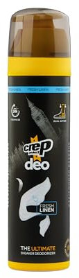 Crep Protect Deodorante Spray per Scarpe - Eliminatore di Odori con 24 Ore di Protezione, Formula Senza Residui per Tutte le Sneakers, Fragranza Rinfrescante (Fresh Linen, 150ml)