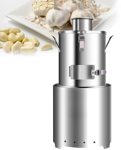 星姿 Removedor automático de piel de ajo, potente pelador de ajo, 30 kg/h, 200 W, divisor de ajo potente automático comercial, máquina peladora eléctrica de ajo entero, para restaurantes, barbacoas y