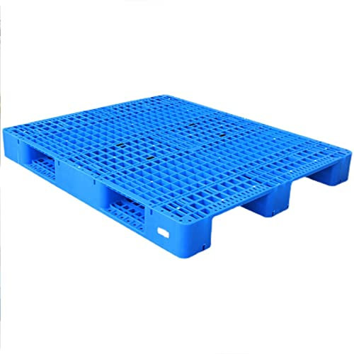 HDIJDY Palet de plástico, Almohadillas de Rejilla de envío, palé de Piso liviano, Adecuado para Cocina, supermercado, Garaje, Armario al Aire Libre, trastero (Color: Azul, tamaño: 1200 x 1200 mm)