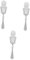 ULTECHNOVO 3 Piezas cuchara de absenta Cucharilla de cóctel Cucharilla para bitters piqué ranurado cedazo frasco suministro de absenta cuchara de fuente de absenta acero inoxidable 304 Silver