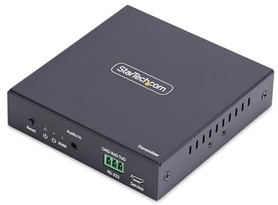 StarTech HDMI KVM Sender über IP für IH2006 Serie, 4K 60Hz, treiberlos, Tx | Ersatzfähige Lösung, Lokaler HDMI-Ausgang, RS232 Seriell, 3, 5mm Audio-Passthrough, Metallgehäuse