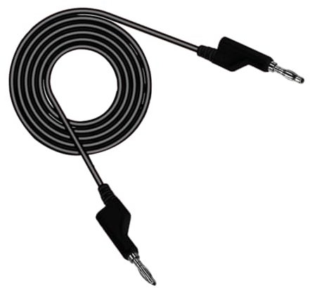 Holibanna 2Pezzi Cavo Multimetro Con Connettori Banana Nero Per Test Elettrici Facile Da Installare e Sicuro Con Rivestimento