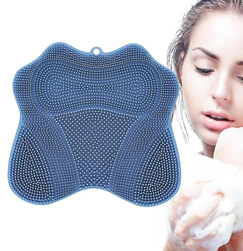 Ylnailky Nettoyeur de Pieds pour Douche - Tapis De Douche En Silicone Anti Dérapant Pour Exfoliation - Outils De Massage Manuels Pour Sol De Salle De Bain