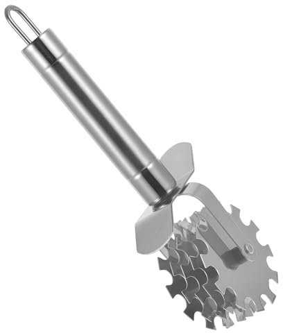 balacoo Batticarne Acciaio Ruote Inteneritore Carne Strumento Ergonomico per Manzo Maiale e Pollo Ammorbiditore e Antiscivolo per Cucina