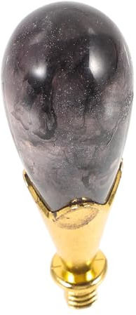 Hemobllo Mango de Sello de Cera de Aleación de Resina para Manualidades, Accesorio, Color Gris Negro, Agarre Cómodo, Compatible Cabezales Diversos, Adecuado para Scrapbooking
