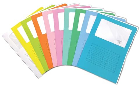 Blasetti Sintex Cromo - Cartellina Finestra A4-20pz - Mix Colori | Cartellina finestra A4 22x31cm, carta 120gr uso mano FSC, tabella stampata.