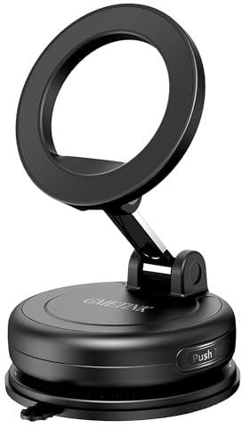 GMETINK Car Phone Holder for Magsafe | 360° Rotation and Dual-axis Adjustment, Up to 78LBS Suction, Compatible with Magsafe Case,for iPhone,Galaxy Ultra/26+/26