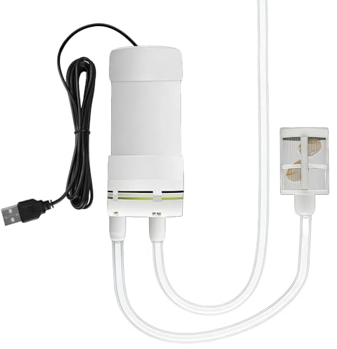 mizikuu Mini Wasserpumpe, Selbstansaugende USB-Wasserpumpe 5V Elektrische Mini Selbstansaugpumpe Klein Selbstansaugende Pumpe Vakuumpumpe mit 3 Meter PVC Schlauch für Zuhause, Garten, Aquarium