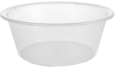 Tofficu Bassin de Lavage Transparent en Plastique Portable pour Soins Visage et Désherbage, Grosse Capacité pour Usage Salon et Usage Extérieur