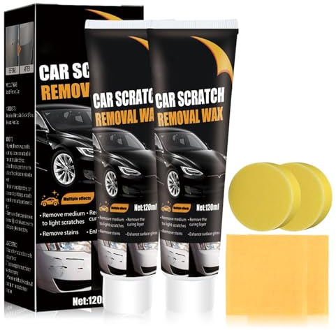 Car Scratch Remover, 2026 New Car Scratch Repair Paste, Scratch Remover Kit For Cars, Car Polish For Car Various, for Repair Paint Scratches, Marks, Abrasion, Stains(2PCS)
