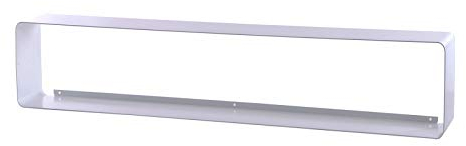 Scaffale porta CD in stile retrò, motivo: cubo da 80 cm per rack per apx.70CDs XTRADEFACTORY-Portaoggetti da parete, colore: bianco