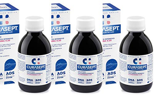 Curasept Mouthwash 0.2% 200ml - Pack of 3