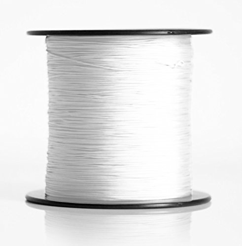 Cuerda para estor plisado Rolloworld, tensor de 0,8mm, cordel para estor, accesorios, Weiß, 30 metros | Accesorios de cuerda plisada, cuerda para persianas, resistente a desgarros, estores plegables, cuerda multiusos