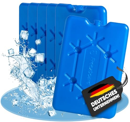 NEMT Flache Kühlakkus 200ml extra kompakte Kühlelemente – 6 Stück